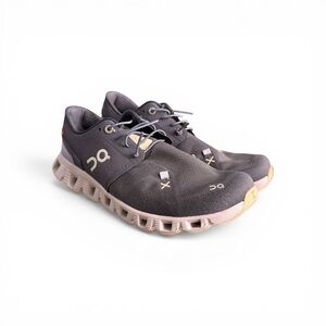 On Running Women's Athletic Shoes in Charcoal and Light Pink